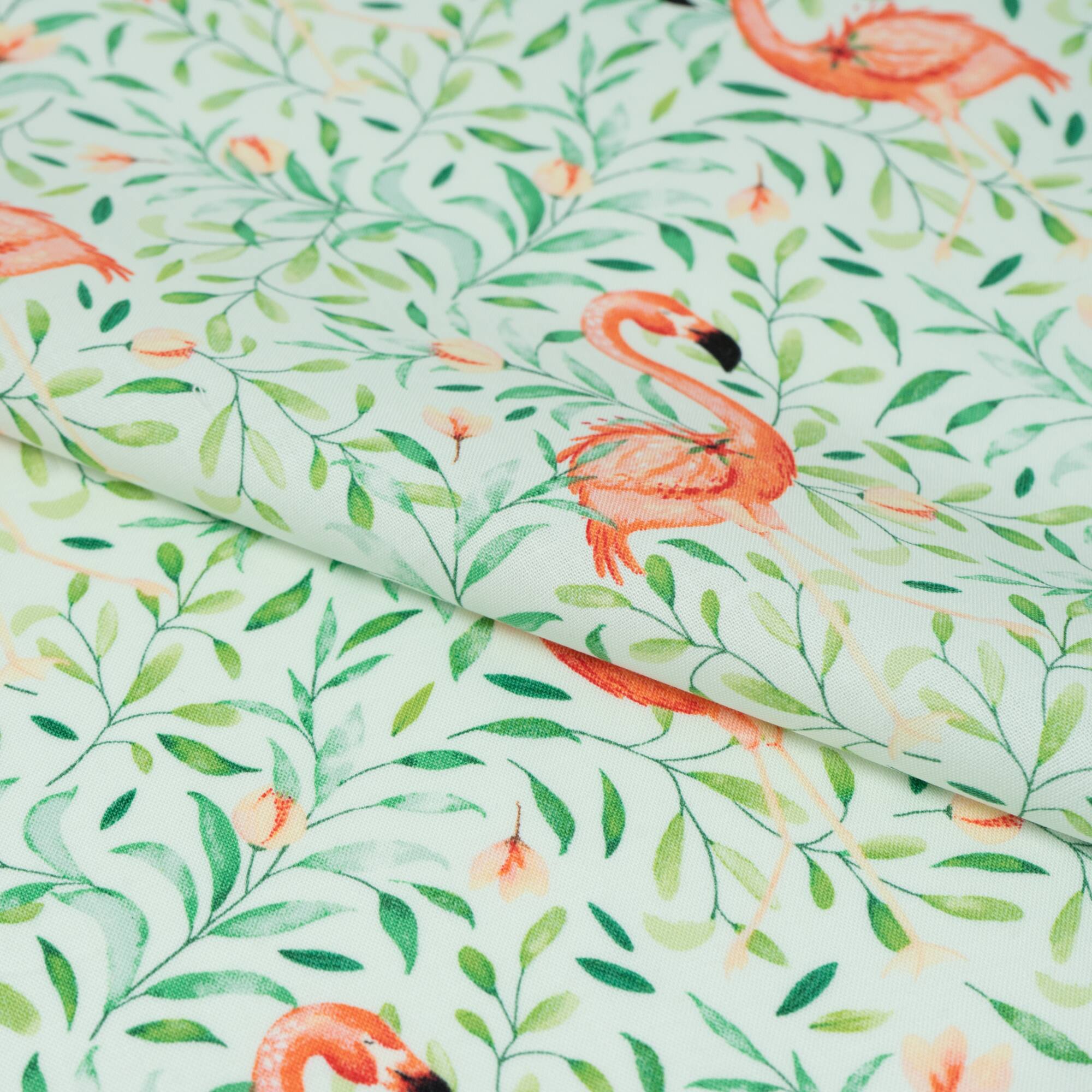 SINGER Denise Palmer Flamingo Cotton Fabric